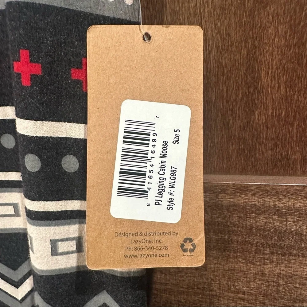Lazy One Red and Black Moose Pajama Pants